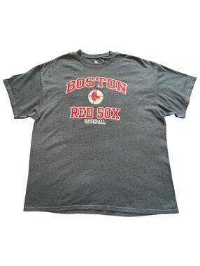 Boston Red Sox MLB T Shirt Mens 2XL Gray Graphic Tee CLEAN